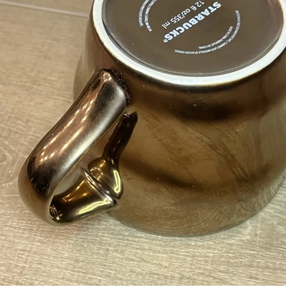 Starbucks Collectible Bronze Gold‎ Mug Cup 2013 Excellent Condition